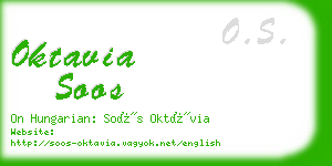 oktavia soos business card